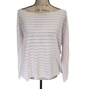 Joie Cashmere & Wool Off the Shoulder Boat Neck Blush Pink Sweater - Medium